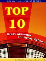 Top 10 great grammar for great writing book 