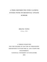 A peer distributed web caching system with incremental update scheme