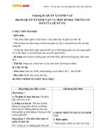 Giáo án sinh học 12 bài quần xã sinh vật và một số đặc trưng cơ bản của quần xã