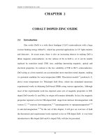 Growth and characterisation of cobalt doped zinc oxide 2 