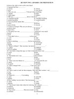 Bài tập kiểm tra tính từ trạng từ tiếng Anh