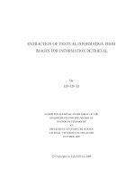 Extraction of textual information from image for information retrieval