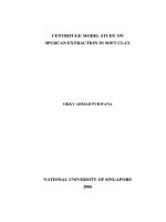 Centrifuge model study on spudcan extraction in soft clay