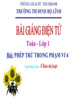 Phép trừ trong phạm vi 4