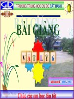 Tiết 12 Khối lượng riêng  Trọng lượng riêng