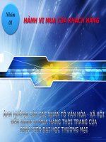 Ảnh hưởng của các nhân tố văn hóa xã hội đến hành vi mua hàng thời trang của sinh viên đại học thương mại 