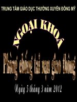 Câu hỏi thi phòng chống tai nạn giao thông