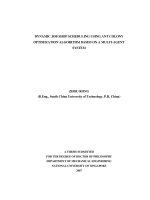 Dynamic job shop scheduling using ant colony optimization algorithm based on a multi agent system 