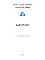 giáo trình asp khoa công nghệ thông tin đại học bách khoa hồ chí minh