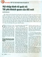 Hội nhập kinh tế quốc tế   tất yếu khách quan của đổi mới 