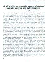 Mấy vấn đề đạo đức doanh nhân trong cơ chế thị trường định hướng xã hội chủ nghĩa ở việt nam hiện nay 