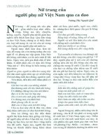 Nữ trang của người phụ nữ việt nam qua ca dao