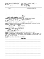 Đề kiểm tra học kỳ 2 chuẩn