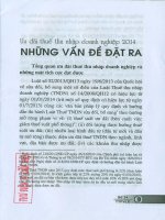 Ưu đãi thuế thu nhập doanh nghiệp 2014   những vấn đề đặt ra 