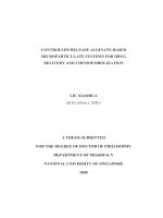 Controlled release alginate based microparticulate systems for drug delivery and chemoembolization 