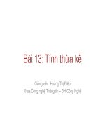 tính kế thừa trong lập trình c++