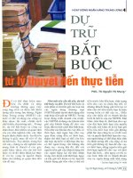 Dự trữ bắt buộc từ lý thuyết đến thực tiễn 