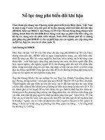 Nỗ lực ứng phó biến đổi khí hậu 