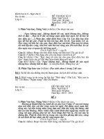 Đề thi học kì II  Ngữ Văn 8