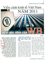 Viễn cảnh kinh tế việt nam năm 2011 dưới góc nhìn của WB 