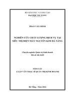 Nghiên cứu chất lượng dịch vụ tại siêu thị điện máy nguyễn kim đà nẵng 