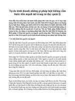 Tự do kinh doanh những gì pháp luật không cấm bước tiến mạnh mẽ trong tư duy quản lý 