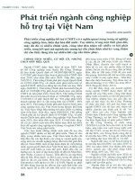 Phát triển ngành công nghiệp hỗ trợ tại việt nam 