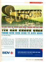 Tái cấu trúc hệ thống ngân hàng thương mại việt nam yêu cầu khách quan trong điều kiện kinh tế biến động 