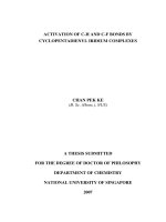 Activation of c h and c f bonds by cyclopentadienyl iridium complexes