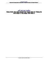 HỒ sơ dự THẦU CÔNG TRÌNH xây DỰNG DOANH TRẠI TRUNG đoàn 21 THÔNG TIN GIAI đoạn 2 xây DỰNG TIỂU đoàn 2