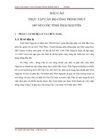 Báo cáo thực tập hồ Núi Cốc