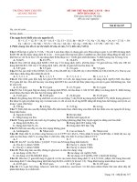 ĐỀ THI THỬ DHCĐ TRƯƠNG CHUYÊN QUANG TRUNG