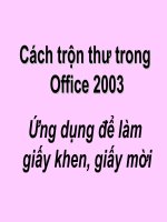 Tron thu tin trong Word 2003