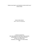 String matching and indexing with suffix data structures 