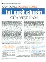 Xây dựng đường cong lãi suất chuẩn của việt nam 