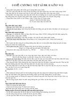 Đề cương vật lí 9 HKII