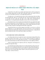 CHƯƠNG IV trào lưu triết học phương tây hiện đai