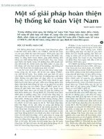 Một số giải pháp hoàn thiện hệ thống kế toán việt nam 