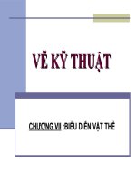 Vẽ kỹ thuật cơ bản phần 7 biểu diễn vật thể 