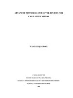 Advanced materials and novel devices for CMOS applications 