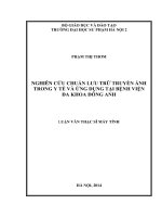 Nghiên cứu chuẩn lưu trữ truyền ảnh trong y tế và ứng dụng tại bệnh viện đa khoa đông anh