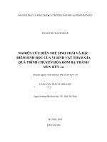 Nghiên cứu diễn thế sinh thái và đặc điểm sinh học của vi sinh vật tham gia quá trình chuyển hóa rơm rạ thành mùn hữu cơ