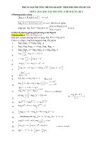 Chuyên đề MŨ và LOGARIT TUYỆT ĐỈNH