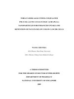 Wheat germ agglutinin conjugated poly dl lactic co glycolic acid (PLGA) nanoparticles for enhanced uptake and retention of paclitaxel by colon cancer cells 