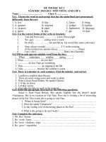 De thi HK II T.Anh 6