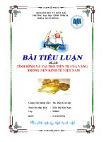 Tiểu luận tài chính tiền tệ 