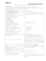 Giáo án tuần 34 lớp 4 năm 2010 2011