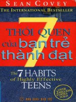 7 thói quen của bạn trẻ thành đạt  (nhấn nút toàn màn hình để xem đầy đủ )