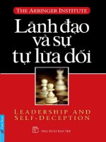 Lãnh đạo và sự tự lừa dối  (nhấn nút toàn màn hình để xem đầy đủ )