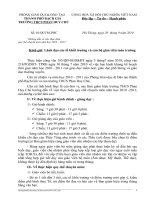 HƯỚNG DẪN THỰC HIỆN QUY CHẾ CHUYÊN MÔN TRƯỜNG 2 CẤP HỌC